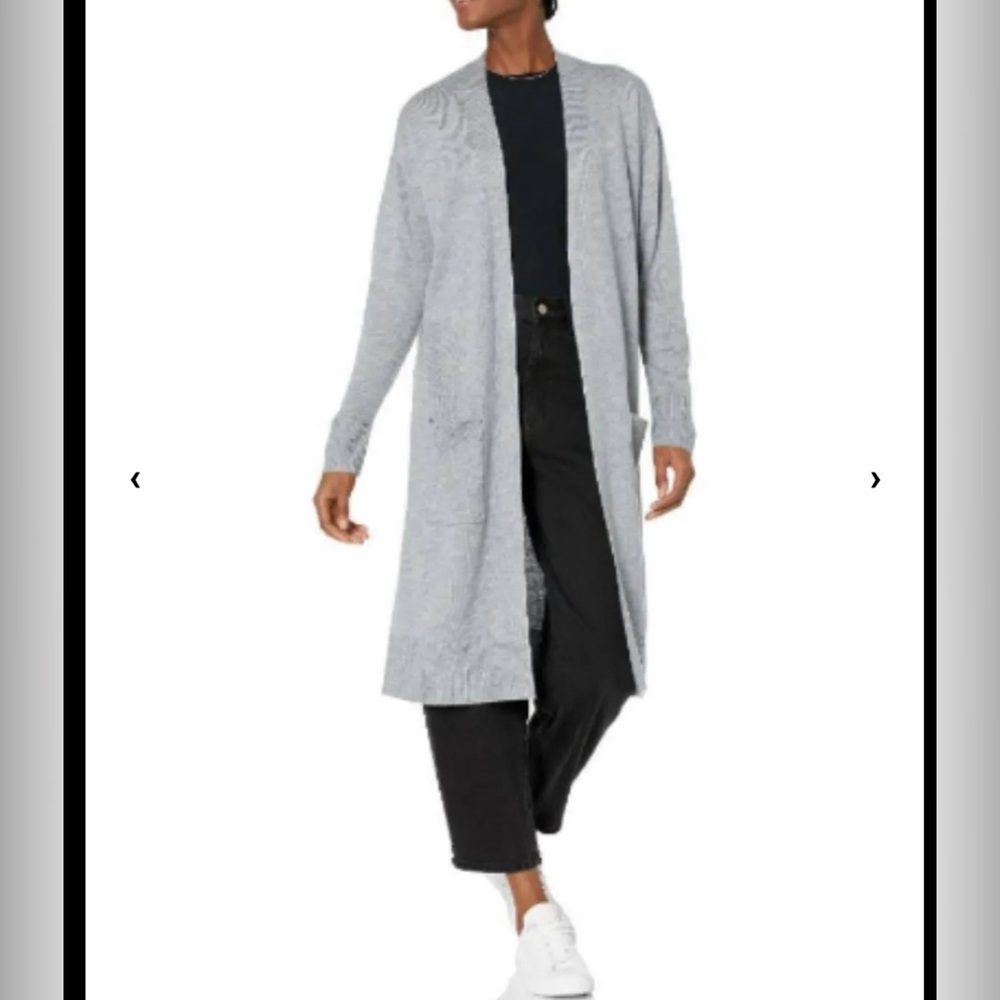 THE DROP / Daisy Layering Duster / light weight sweater /Heather Grey/NWT/Small